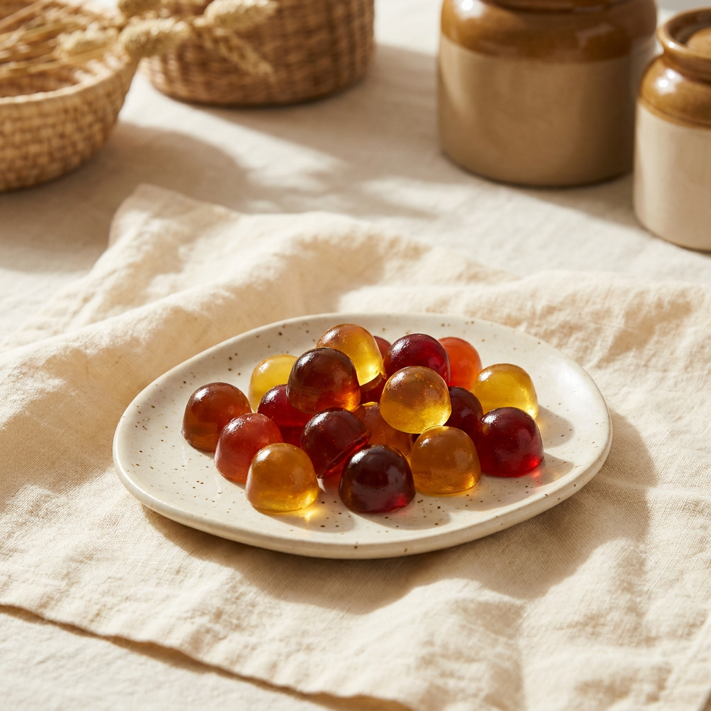 Pectin and gelatin gummies manufacturing