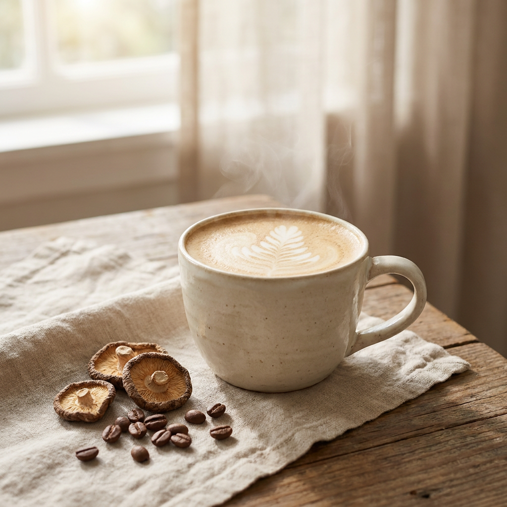 Functional mushroom coffee café-grade